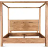 Mesa King Canopy Bed in Brushed Acacia Wood