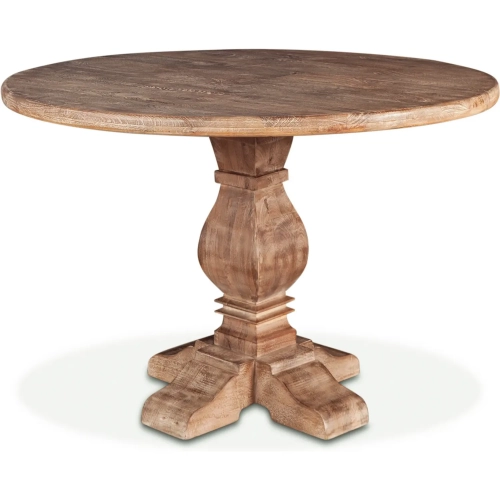 Pengrove 48" Round Gathering Dining Table in Antique Oak Finish