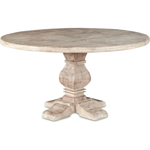 Pengrove 54" Round Dining Table in Heirloom White Finish Wood