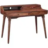 Arrey Office Desk in Natural Sheesham Wood