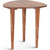 Arrey 23" Side Table in Natural Finish Sheesham Wood