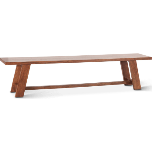 Stavanger 80" Dining Bench in Cinnamon Brown Finish Wood