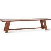 Stavanger 80" Dining Bench in Cinnamon Brown Finish Wood