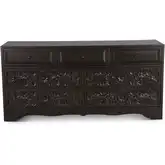 Haveli 71" Dresser in Carved Vintage Brown Mango Wood