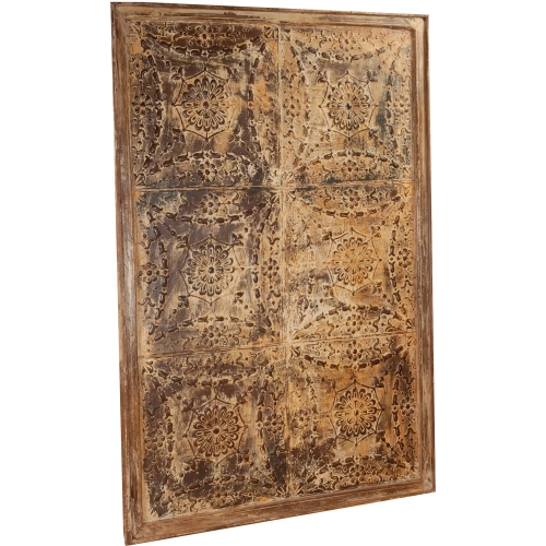 Curio 78" Extra Large Iron Ceiling Panel in Antique White Tan