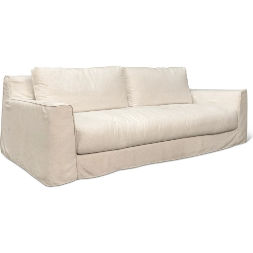 Oliver Sofa in Off White Linen Slipcover