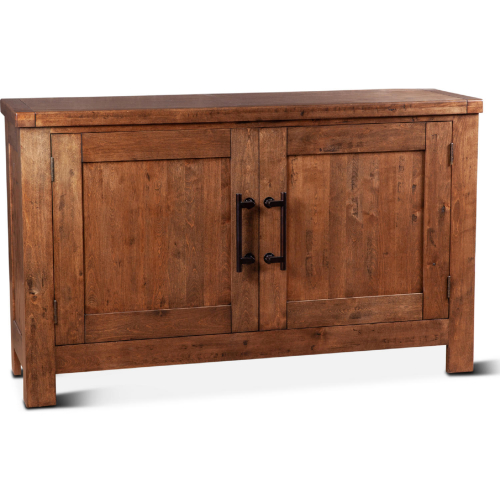 Aspen 66" Buffet in Earth Brown Finish Birch Wood
