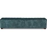 Arabella 78" Bench in Tufted Sage Green Velvet & Wood