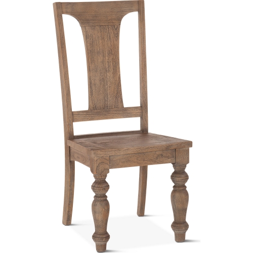 Chatham Downs Dining Chair in Weathered Teak Finish Mango Wood (Set of 2)