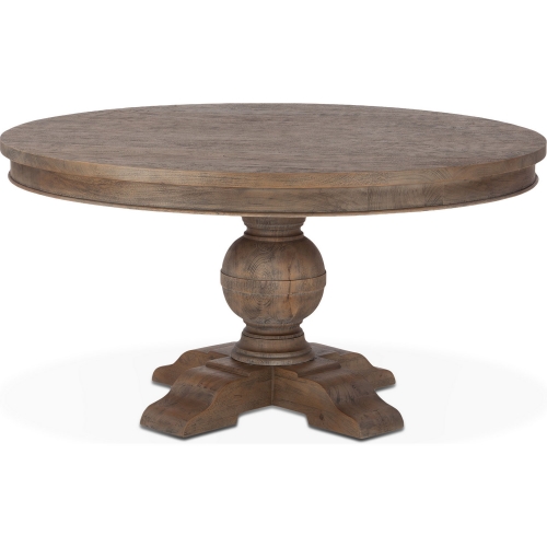 Chatham Downs 54" Round Dining Table in Weathered Teak Finish
