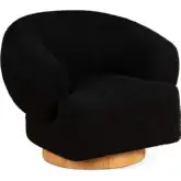 Florence Accent Chair in Black Boucle Fabric