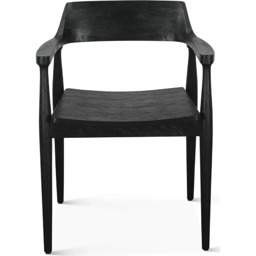 Oxford Dining Chair in Black Finish Mango Wood