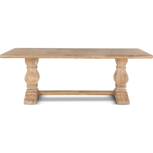 Pengrove 84" Dining Table in Antique Oak Finish Mango Wood