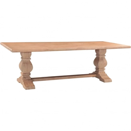 Pengrove 94" Dining Table in Antique Oak Finish Wood