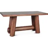 Wildwood 80" Gathering Counter Dining Table in Light Vinegar Acacia Wood