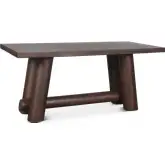 Wildwood 80" Gathering Counter Dining Table in Dark Vinegar Acacia Wood