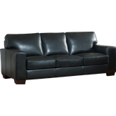 Kimberlly Sofa in Black Top Grain Leather