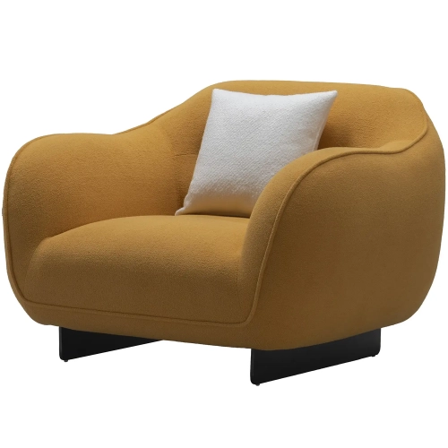 5009 Accent Chair in Yellow Fabric