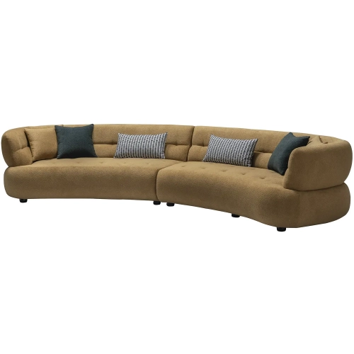 5509 Sofa in Tufted Harvest Gold Fabric