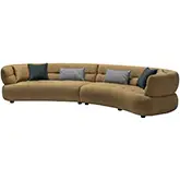 5509 Sofa in Tufted Harvest Gold Fabric