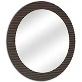 429 Round Mirror in Brown Metal