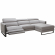 Antonio Sectional Sofa with Right Hand Facing Chaise in Chalk Fabric