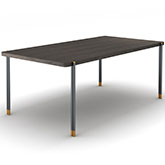 Bosa Dining Table in Wenge Finish