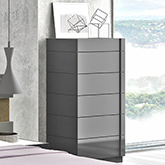 Braga Chest in Grey Lacquer