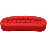 Fantasy Sofa in Tufted Red Fabric