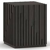 Moderna End Table in Wenge Finish (Set of 2)