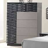 Roma Chest in Black & Grey Lacquer