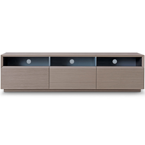 71" Contemporary TV Stand in Grey Veneer