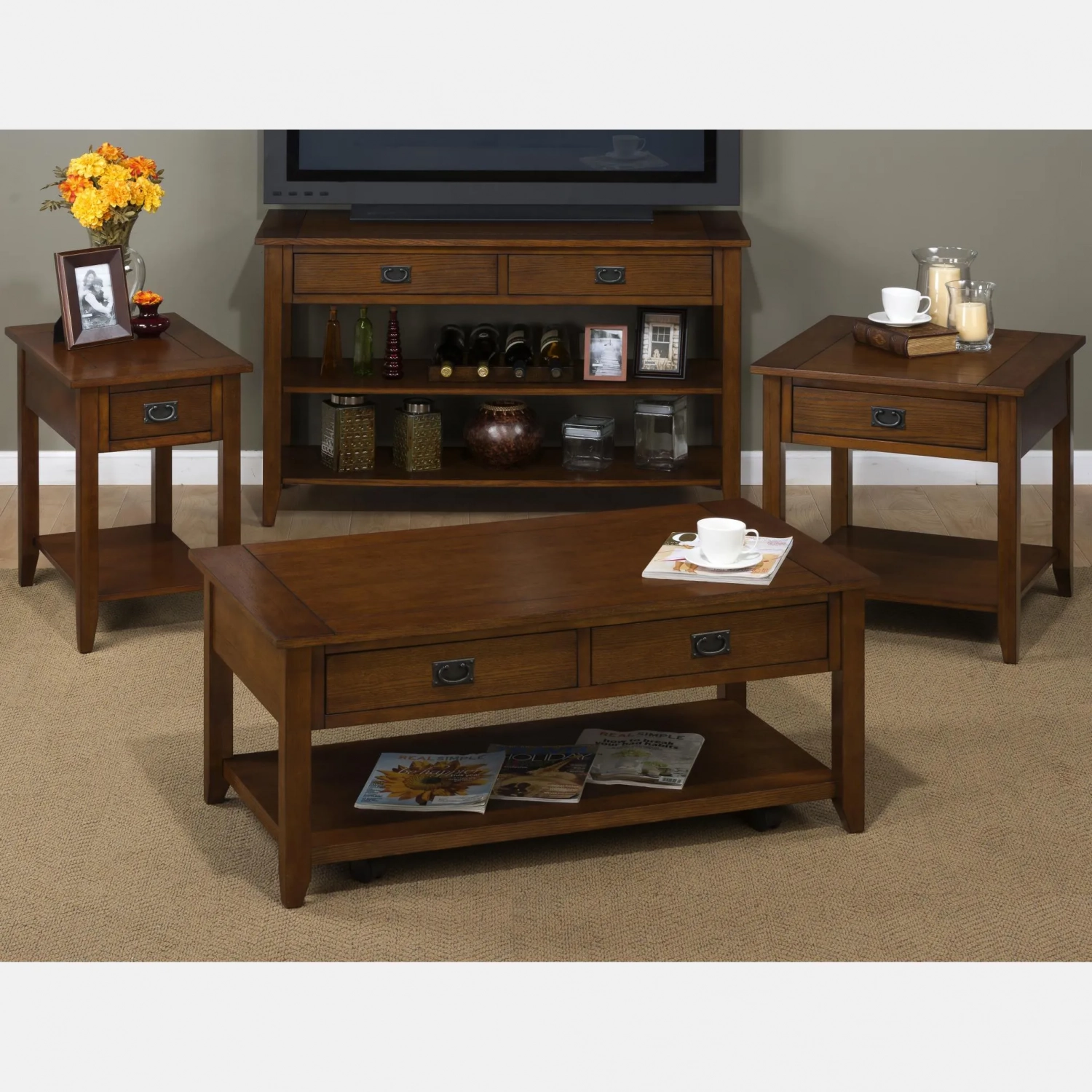 Jofran Mission Oak End Table - Thumbnail 4