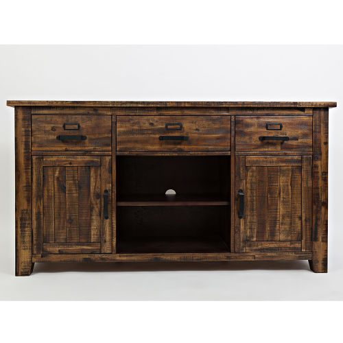 Cannon Valley 60" Media Console with Distressed Finish