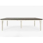 Madison County 84" Extension Dining Table in Vintage White & Barnwood