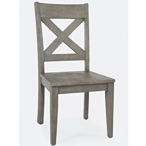 Outer Banks X Back Dining Chair in Distressed Driftwood (Set of 2)