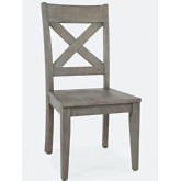 Outer Banks X Back Dining Chair in Distressed Driftwood (Set of 2)