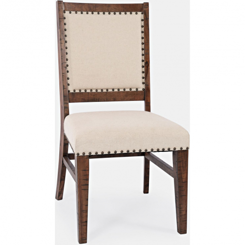 Fairview Dining Chair in Distressed Oak Finish Wood (Set of 2)