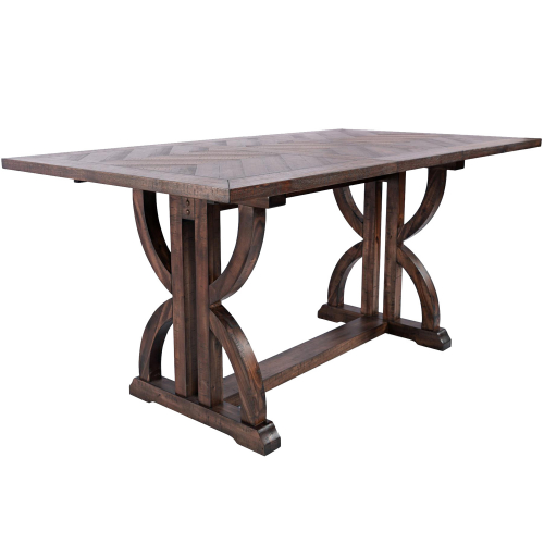 Fairview 60" Extension Dining Table in Distressed Oak Finish
