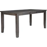 Willow Creek 78" Extension Counter Dining Table in Distressed Pine