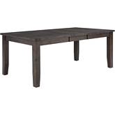 Willow Creek 78" Extension Dining Table in Distressed Pine