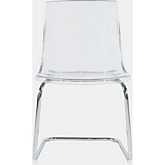 Clarity Dining Chair in Clear Acrylic & Metal (Set of 2)