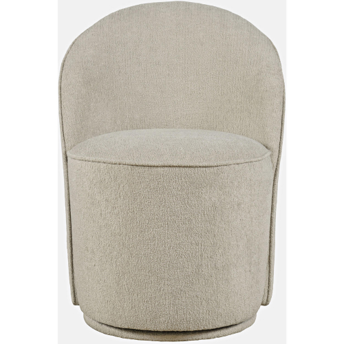 Landon Swivel Dining Chair in Gray Fabric (Set of 2)