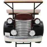 Glory Days Woody Vintage Car Console Table Bar in Black Metal