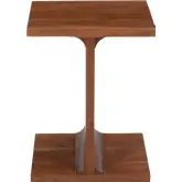 Idiom Accent End I Table in Chestnut Brown Finish Wood