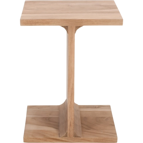 Idiom Accent End I Table in Natural Brown Finish Wood
