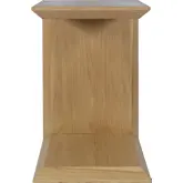 Nobu Beveled Angle Accent End C Table in Oak Brown Finish Wood