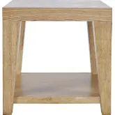 Laurel Creek 24" Square End Table w/ Shelf in Natural Brown Finish Wood