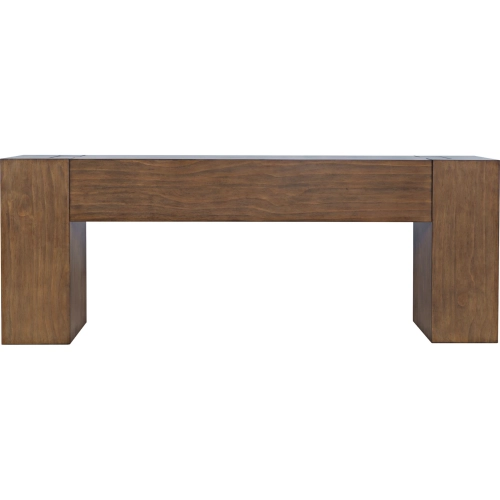Taos 79" Dovetailed Sofa Console Table in Chestnut Brown Finish Wood
