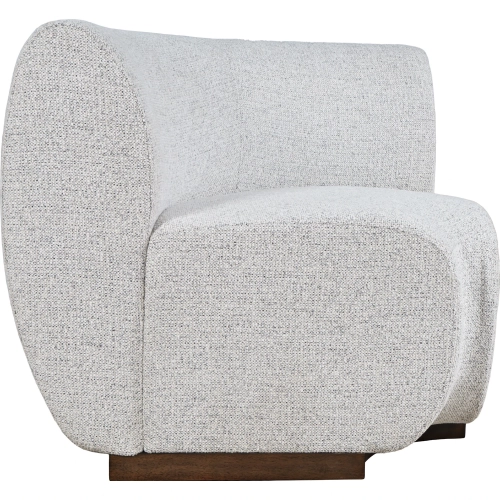 Milano Banquette Modular Sectional Corner Wedge in Grey Performance Fabric